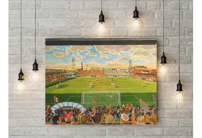 Blackpool FC Bloomfield Road Stadium 'Yesteryear' Wall Art Canvas
